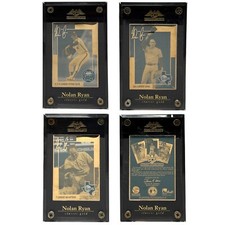 Nolan Ryan 24 Kt Gold MLB Licensed #414 / 807  Authentic Image Masterful Box Set