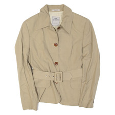 Vintage Seventy Womens Blazer Jacket Beige Wool 90s M