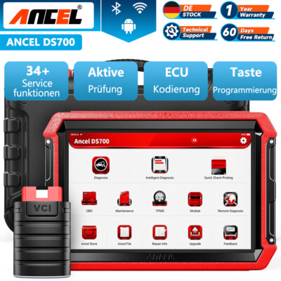 ANCEL DS700 Profi KFZ OBD2 Diagnosegerät ECU Key Codierung TPMS ALLE System DE