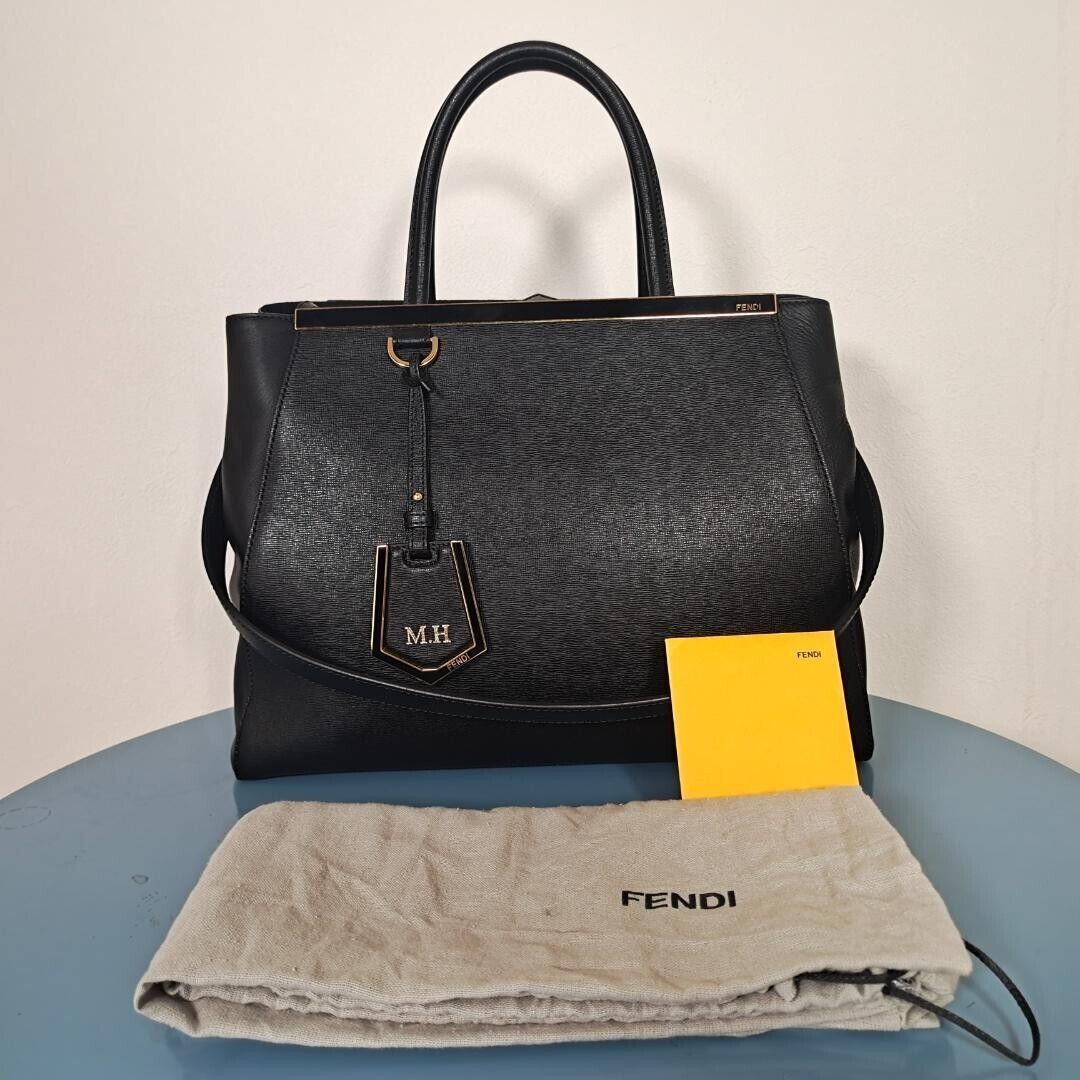 FENDI 2way shoulder bag toujour charm crossbody black Used FENDI 2way shoulder bag toujour charm crossbody black Used