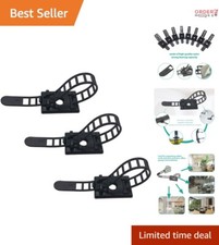 25-Pack Black Zip Ties and Cord Clips: Versatile Cable Organizer for Every Space