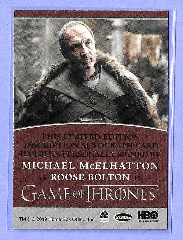 2021 Game Of Thrones House Bolton Michael McElhatton Auto #1