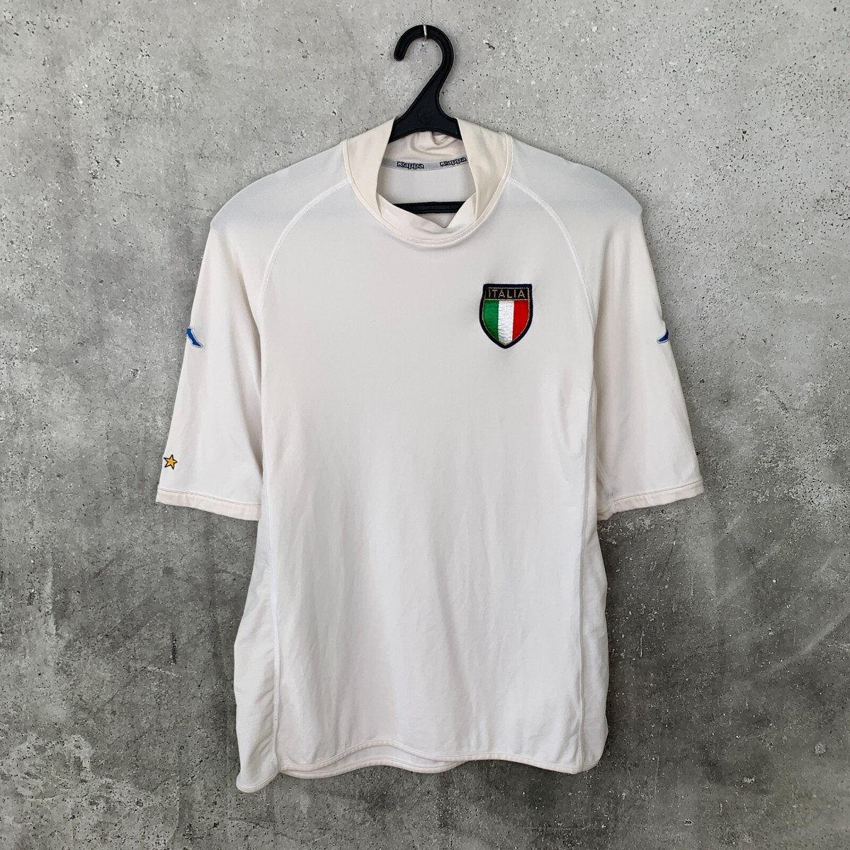 ITALY 2000 2001 EURO AWAY FOOTBALL SHIRT KAPPA NATIONAL TEAM