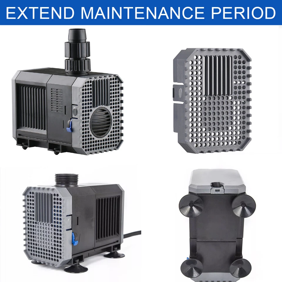 Submersible Aqua Aquarium Fountain Pond Marine Fish Tank Amphibiou Water Pump - image 3 of 4