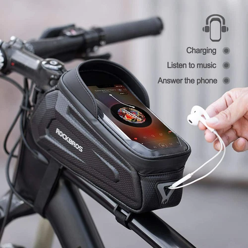 RockBros Frame Bag Waterproof Phone Bike Bag Phone Holder Pannier Pouch