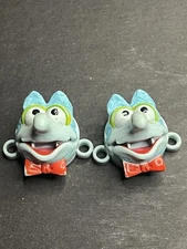 Vintage Jim Henson Muppets Gonzo Shoe Lace Holders 1988 Nostalgia