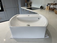 semi recessed bathroom sink with Free New Pop-up Waste!