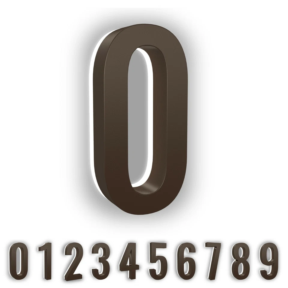 5" Steel Backlit LED 6000K Illuminated Address Numbers, Modern Look Number - Image 3 of 4