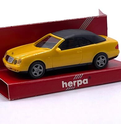 Herpa H0 022583  Mercedes Benz CLK Cabriolet in gelb, OVP, 1:87, G2/08