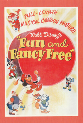   WALT DISNEY´S Fun & Fancy Free, Disney FILM-POSTKARTE/ANSICHTSKARTE NEU