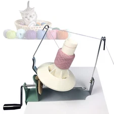 Yarn Ball Winder Jumbo Nylon Fiber/Wool/String Ball Winder Hand Operated Top NEW