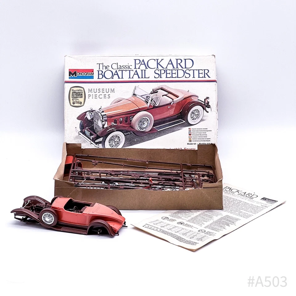 Monogram The Classic Packard Boattail Speedster Museum Pieces m. OVP & Anleitung - Bild 2 von 4