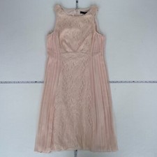 COAST Dress 6 Pink Sleeveless Short Lace