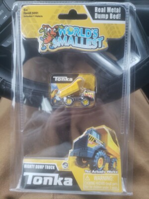 World's Smallest Tonka Mighty Dump Truck. New, Sealed Package.