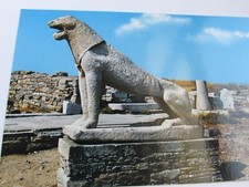 Terraza de los Leones Mikonos Grecia Postal Vintage 52048