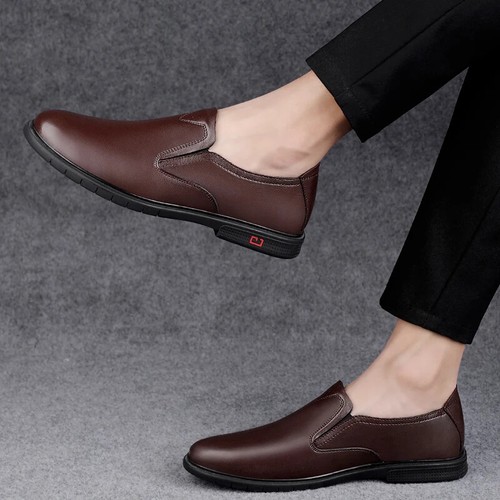 Handmade Casual Slip on Shoe Loafer Moccasin Men's Outdoor Non-slip Driving Shoe - Picture 11 of 24