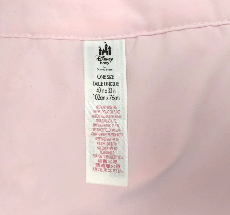 Disney Baby Pink Minnie Mouse Huggable Cat Sherpa Blanket 30x40 Solid - Image 3 of 3