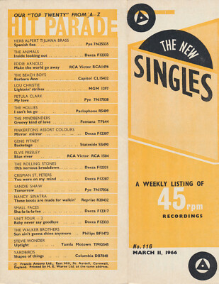 Them - The Who - The New Singles - 116 - March 11, 1966 [UK] - Magazine