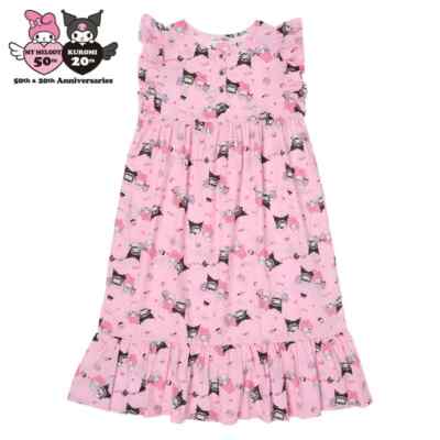 Sanrio Characters My Melody & Kuromi Loungewear Dress Pink 2025 Summer JP LTD