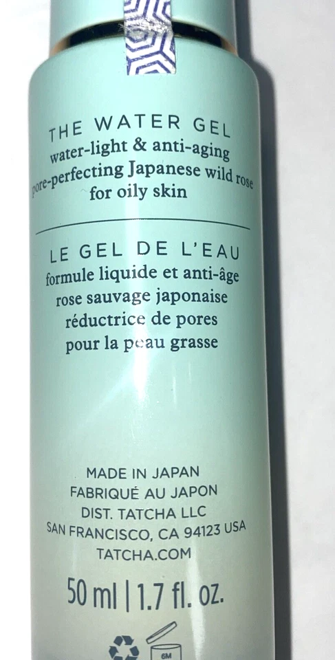 Tatcha The Water Gel Descontinuado Japón Anti Envejecimiento Raro 50 ml Rosa Salvaje Mujeres Foto 3 de 4