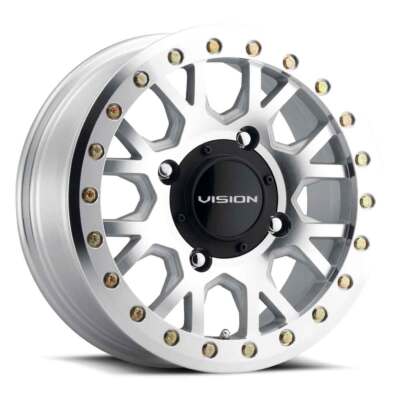 VISION GV8 Beadlock Invader ATV 15X6 4X110 ET38 As-Cast Machined Face (Qty of 4)
