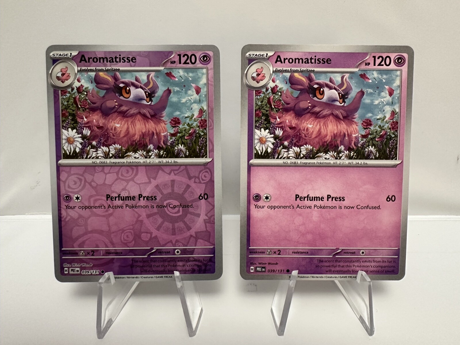 Prismatic Evolutions Aromatisse 039/131 Pokémon TCG Reverse Holo NM