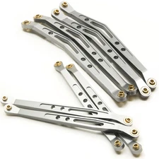 8Pcs Aluminum Lower & Upper Link Rod Linkage Set For RC 1/10 Axial Wraith Car