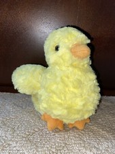 Aurora Yellow Baby Chick Duckling Plush Stuffed EUC