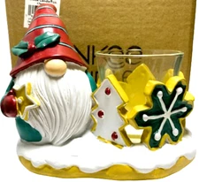 Yankee Candle GNOME COOKIE Votive or  Tea Light Holder Christmas ~ FREE SHIPPING