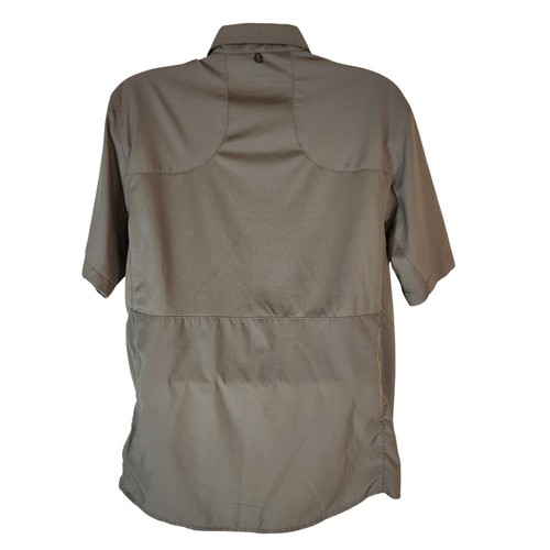 Realtree Fishing Shirt Vented Short Sleeve Button Up Gray Outdoors M - Picture 2 of 5