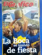 BOCA CHAMPION - LIBERTADORES CUP 2000 - El Grafico  magazine/poster Argentina
