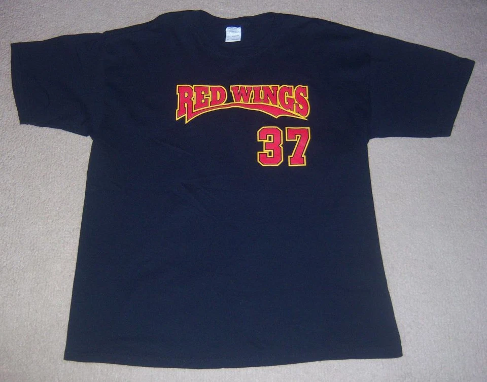 AUTÉNTICA Rara CAMISA JERSEY NEGRA FRANCISCO LIRIANO Rochester Red Wings XL Gemelos Foto 2 de 3