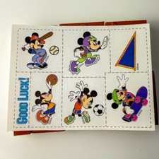 Mickey Mouse Sports~Football~Soccer~Rubber Stamp Set of 7~Unmounted~New w/o box