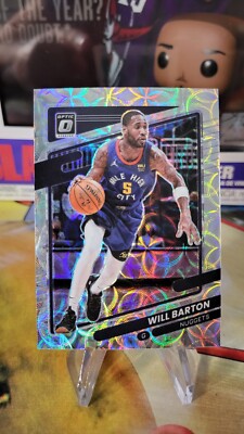 2021-22 Will Barton Optic Premium Scope #D 190/249 Card Denver Nuggets