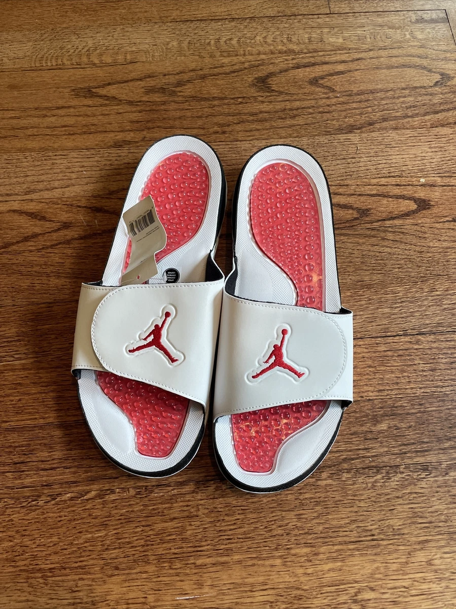 Nike Air Jordan Hydro V 5 Retro Mens Sandals Slides Size 13 White