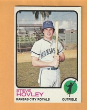 Steve Hovley Kansas City Royals 1973 Topps #282 Stanford Cardinal Creased