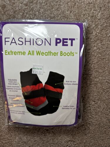 Fashion Pet Extreme All-Weather Dog Boots - XXS/TTP Petite Suede Paw Protection - Picture 1 of 5