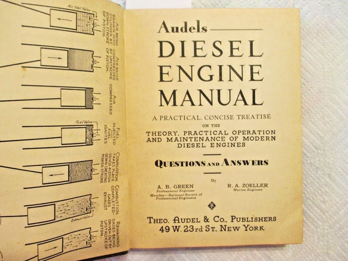 Audels Diesel Engine Manual; A Practical, Concise Treatise On The