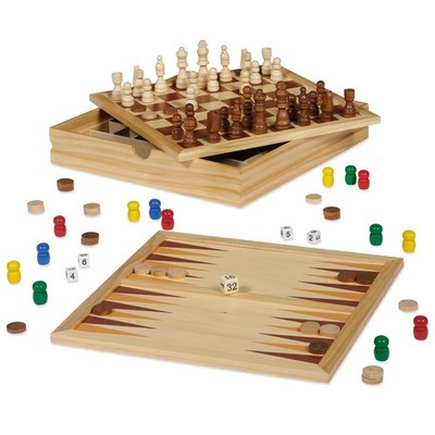 Top Spiele 30 Steine/Schach Tria Brettspiel Spielzeug 872, mehrfarbig, 822028