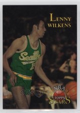 1996 Topps Stars Finest Refractor Lenny Wilkens #149 HOF 04at