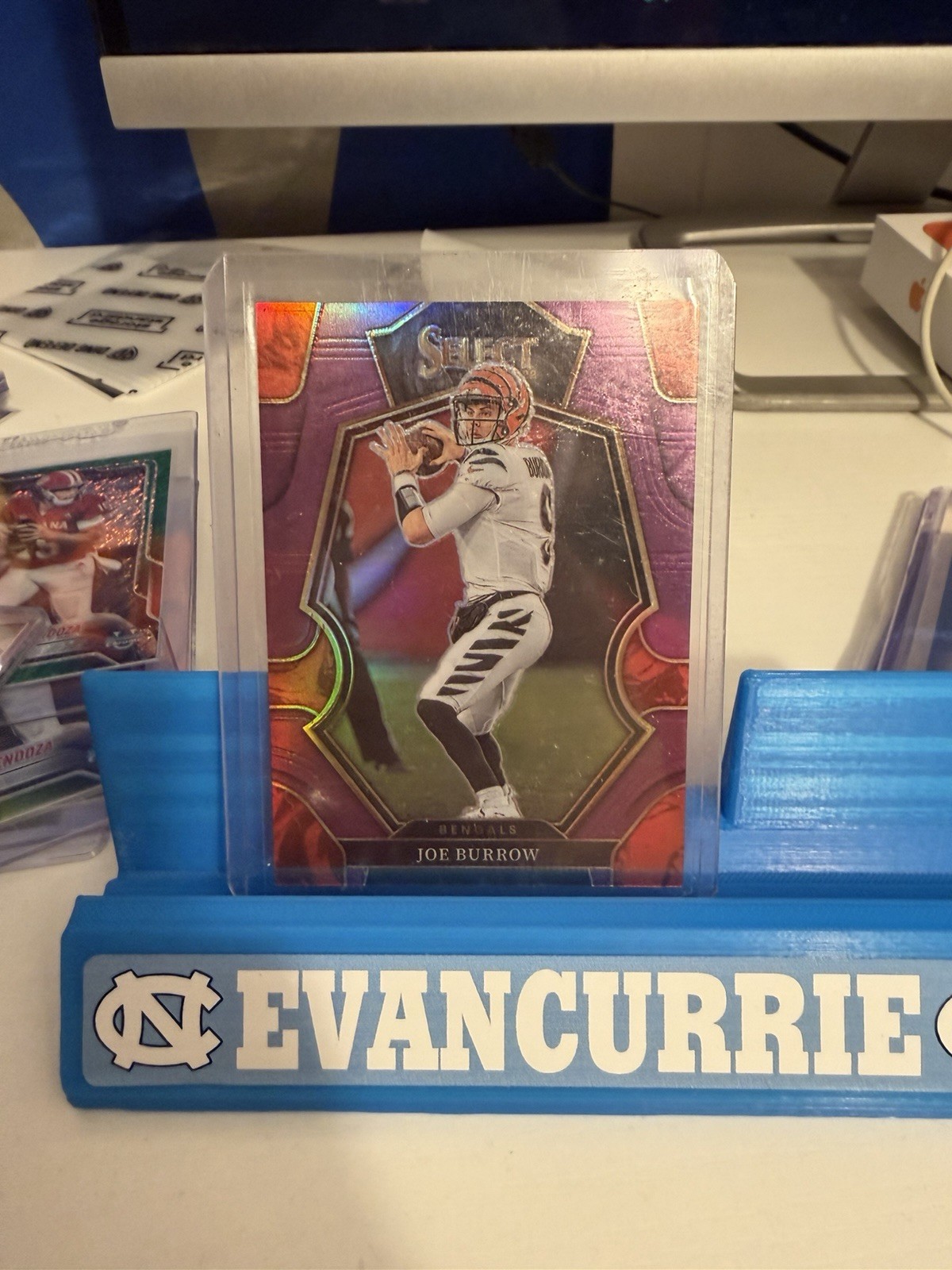 2022 Panini Select - Premier Level Joe Burrow #120 Purple Prizm /75