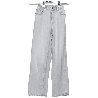 H&M, Jeans, Größe: 152, LOOSE FIT ADJUSTABLE WAIST STRAIGHT LEG, Grau #Bc1