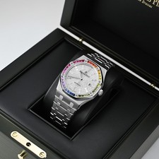 Audemars Piguet Royal Oak Watch 41MM Diamond Pave Diamond Baguette Index Mark... 9