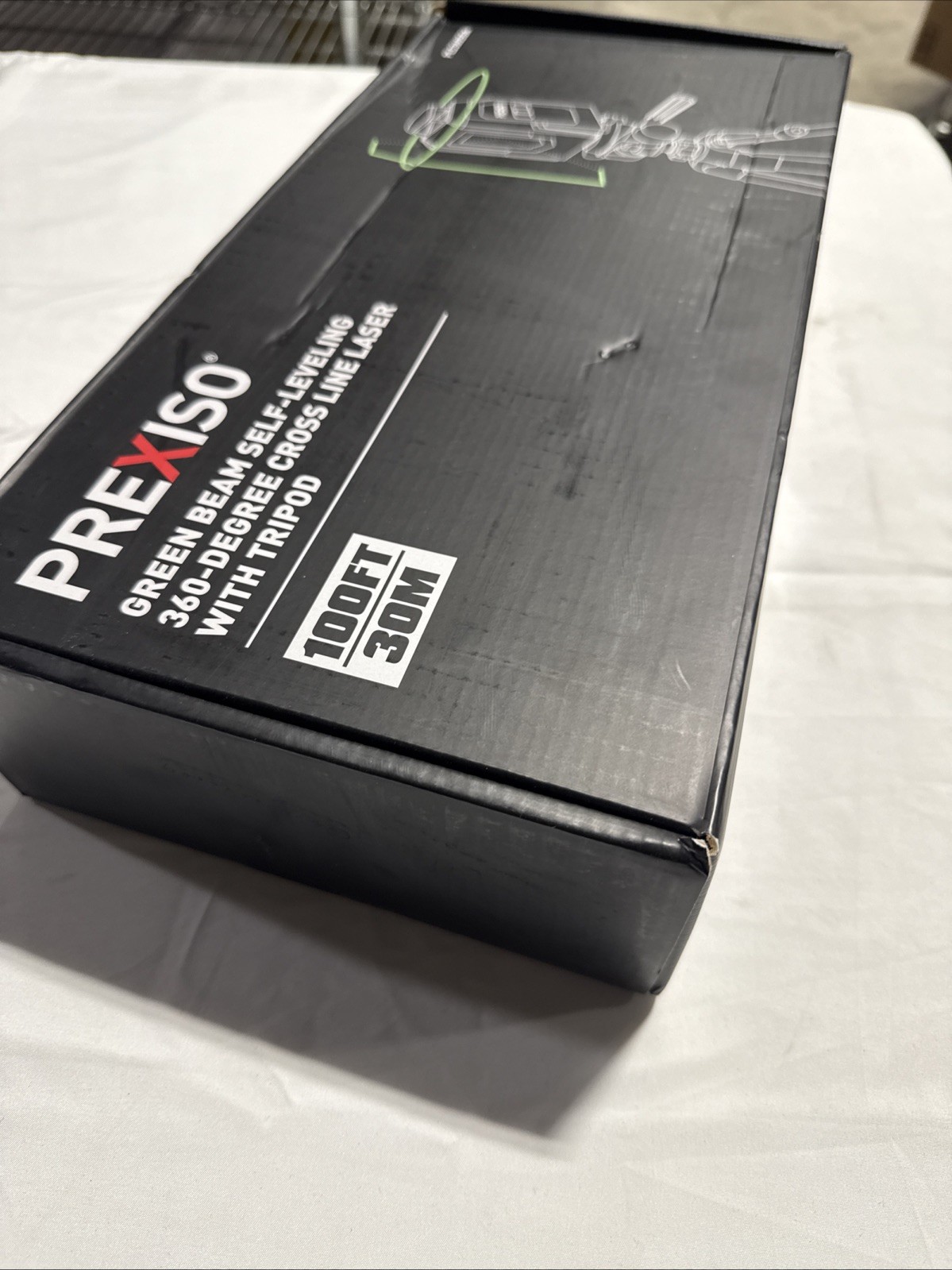 PREXISO 360° Laser Level w/Tripod, 100Ft Self Leveling Cross Line Laser 