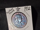 1952-P Franklin Half Dollar 90% Silver, Circulated • Colored Toning •
