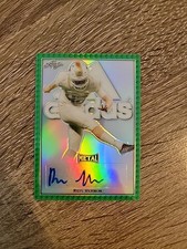 REIS VERNON 2020 Leaf Metal Army All-American Bowl Green 1/1 AUTO Kansas #BA-RV1