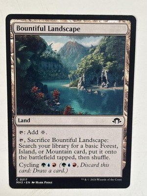 Bountiful Landscape 217 Common Modern Horizons 3 Magic: The Gathering LP