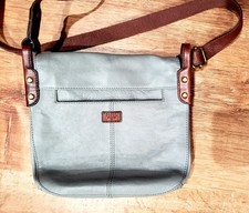 Fossil vintage Morgan crossbody purse gray and brown leather