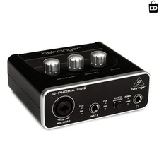 Professional 48 kHz U-PHORIA UM2 USB Audio Interface for Musicians - Portable