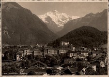 RPPC Interlaken Jungfrau view vintage postcard w308